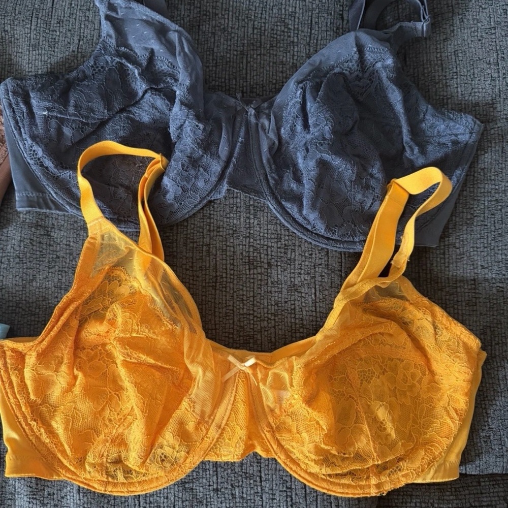 2 Hsia Minimizer Bras Full Coverage Underwire Lifting Lace Size 38dd